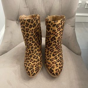Very Volatile Leopard Booties